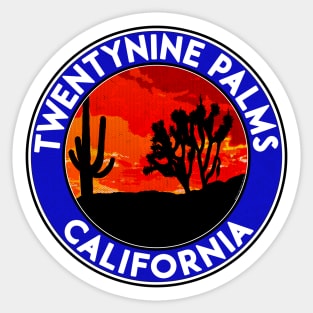 Twentynine Palms California Joshua Tree National Park 29 Sticker